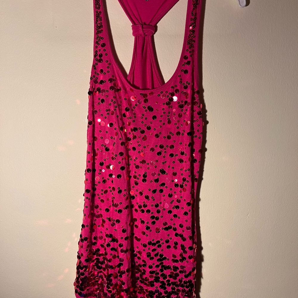 Bundle/lot of glitzy tank tops and dress shirts